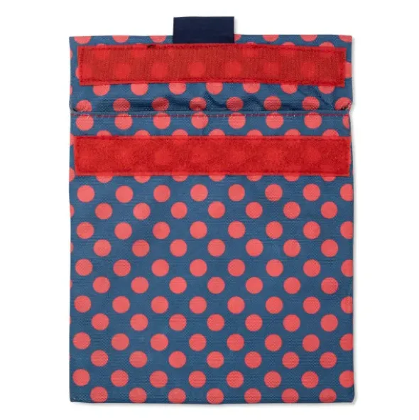 Sandwich Bag POLKA DOTS rot - Lunchtüte mit Klettverschluss