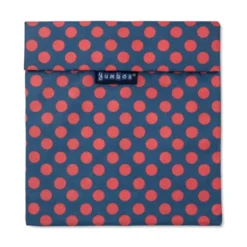 Sandwich Bag POLKA DOTS rot - Lunchtüte mit Klettverschluss
