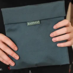 Sandwich Bag ZIG ZAG blau - Lunchtüte mit Klettverschluss
