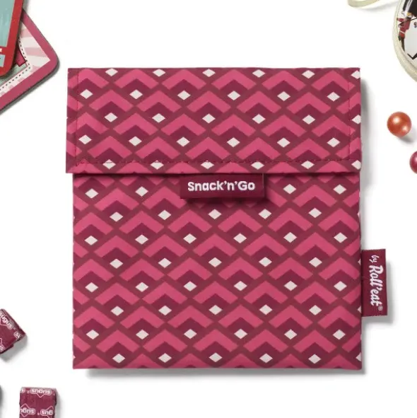 Sandwichtüte Snack´n´Go rosa - Lunch Bag wiederverwendbar