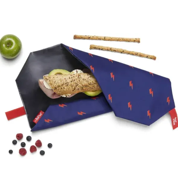 Sandwichtuch Boc´n´Roll rote Blitze - wiederverwendbar