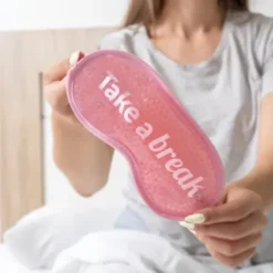Schlafmaske mit Gelperlen & Augenpads mit Gelfüllung - „Take a break