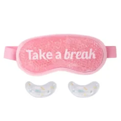 Schlafmaske mit Gelperlen & Augenpads mit Gelfüllung - „Take a break