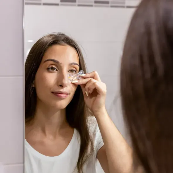 Schlafmaske mit Gelperlen & Augenpads mit Gelfüllung - „Take a break", Wärme & Kälte
