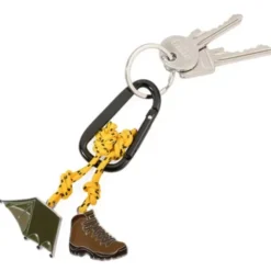 Schlüsselanhänger ZELTEN mit Karabiner + Charms