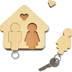 Schlüsselbrett Home Sweet Home, Mann und Frau