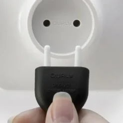 Schlüsselhalter Steckdose Double Unplug schwarz-weiß