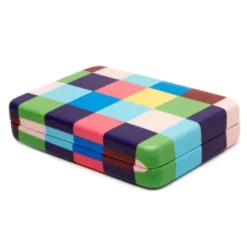 Schmucketui - Mini Schmuckbox bunt, kariert