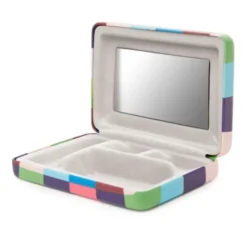 Schmucketui - Mini Schmuckbox bunt, kariert