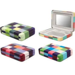 Schmucketui - Mini Schmuckbox bunt, kariert