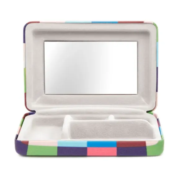 Schmucketui - Mini Schmuckbox bunt, kariert