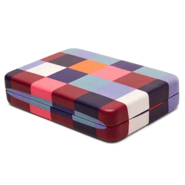 Schmucketui - Mini Schmuckbox bunt, kariert