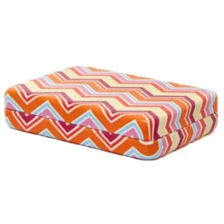 Schmucketui - Mini Schmuckbox bunt, gestreift zigzag