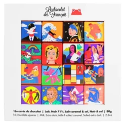 Schokoladen Geschenkbox KUNST 16 Stück Minis a 5g