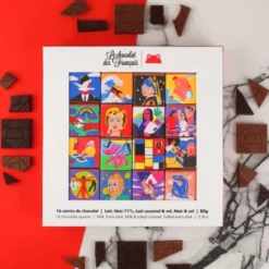 Schokoladen Geschenkbox KUNST 16 Stück Minis a 5g