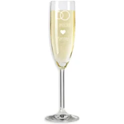 Sektgläser Hochzeit mit Gravur 2er-Set, Ringe