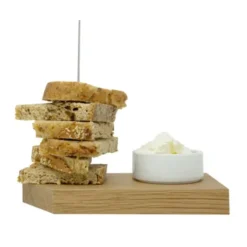 Servierbrett mit Dipschale - Brot Ahoi