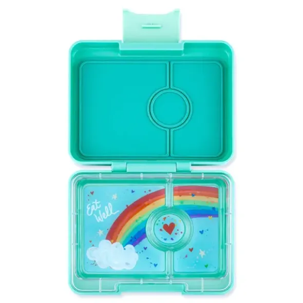 Snackbox / Kinderlunchbox YUMBOX, Rainbow tropical aqua