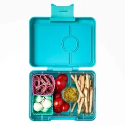 Snackbox / Kinderlunchbox YUMBOX, Rainbow misty aqua