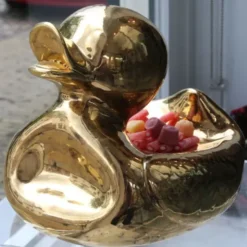Snackschale Ente / Keramikschale MR. UGLY DUCKLING groß - schwarz