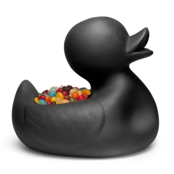 Snackschale Ente / Keramikschale MR. UGLY DUCKLING groß - schwarz