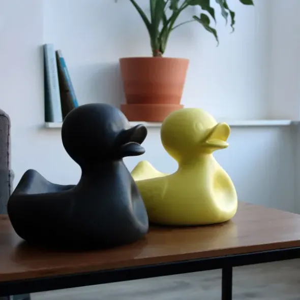 Snackschale Ente / Keramikschale MR. UGLY DUCKLING groß - gelb