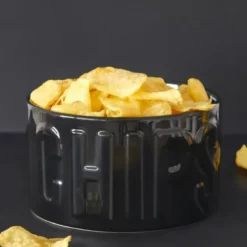 Snackschale für Chips - schwarz