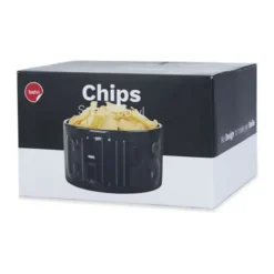 Snackschale für Chips - schwarz