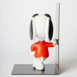 Snoopy Buchstütze Joe Cool – Peanuts Bücherhalter schwarz mit Snoopy Figur