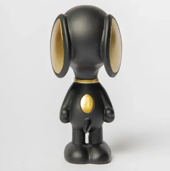 Snoopy Figur 25 cm, stehend schwarz – Peanuts Dekofigur
