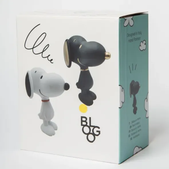 Snoopy Figur 25 cm, stehend schwarz – Peanuts Dekofigur