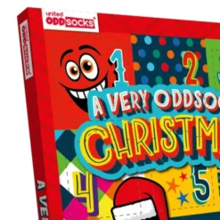Socken-Adventskalender Christmas - 12 bunte Einzelsocken für Männer Gr. 39 - 46