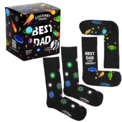 Socken für Papa - Geschenkbox BEST DAD (2 Sockenpaare) Gr. 39-46