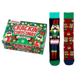 Socken Geschenkbox CRACKIN CHRISTMAS - 6 Nussknackersocken Gr. 39-46