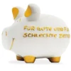 Sparschwein - Für gute und für schlechte Zeiten, groß 18 cm