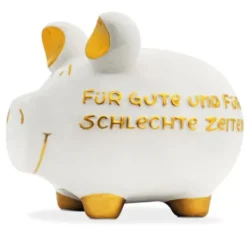 Sparschwein - Für gute und für schlechte Zeiten, groß 18 cm