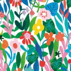 Spiral-Notizbuch, bunt Blumen - A4, liniert