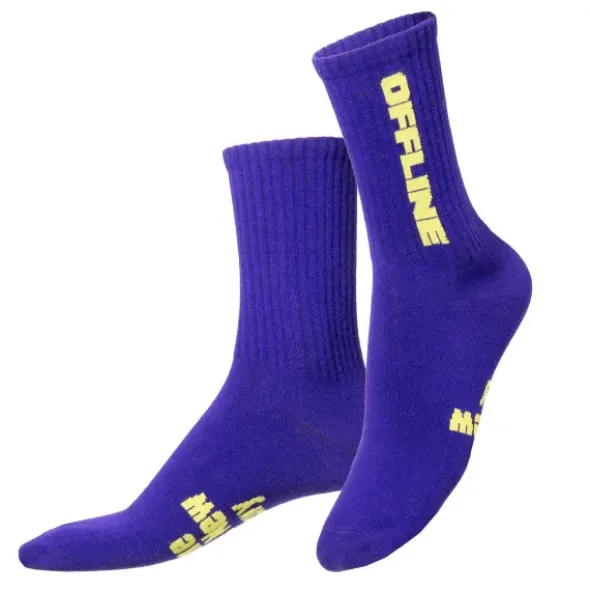 Spruchsocken "Offline is the new luxury"