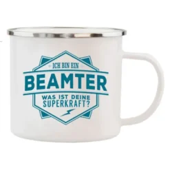 Spruchtasse Emaille - Beamter