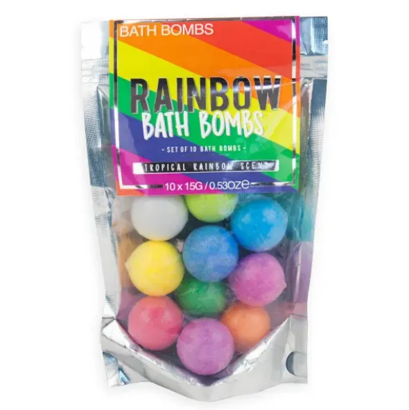 Sprudelnde Badebomben TROPICAL RAINBOW 10 Stück