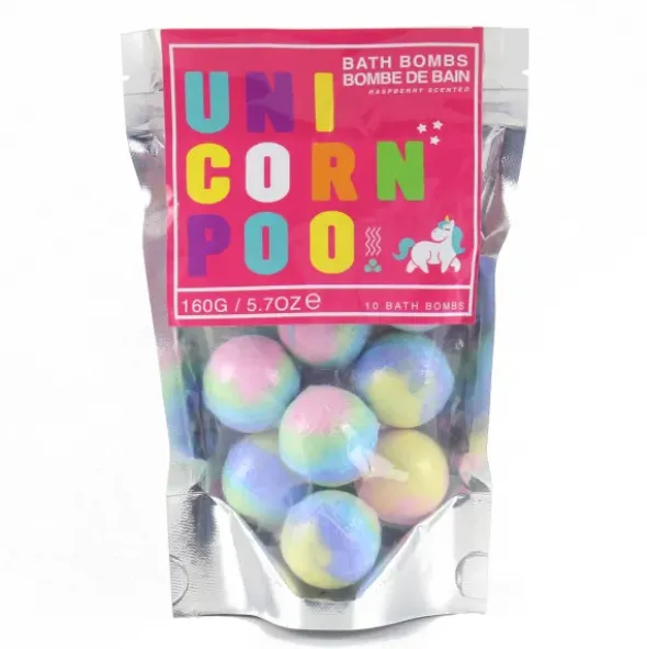 Sprudelnde Badebomben UNICORN POO 10 Stück