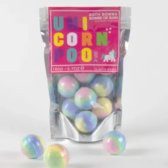 Sprudelnde Badebomben UNICORN POO 10 Stück