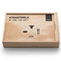 Steakbesteck in der Holzbox, 8-teilig