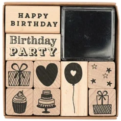 Stempel-Set Geburtstag + Stempelkissen