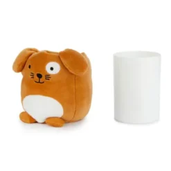 Stifteköcher Plüsch Hund, braun