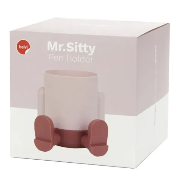 Stifteköcher sitzender Körper - Mr. Sitty rosa