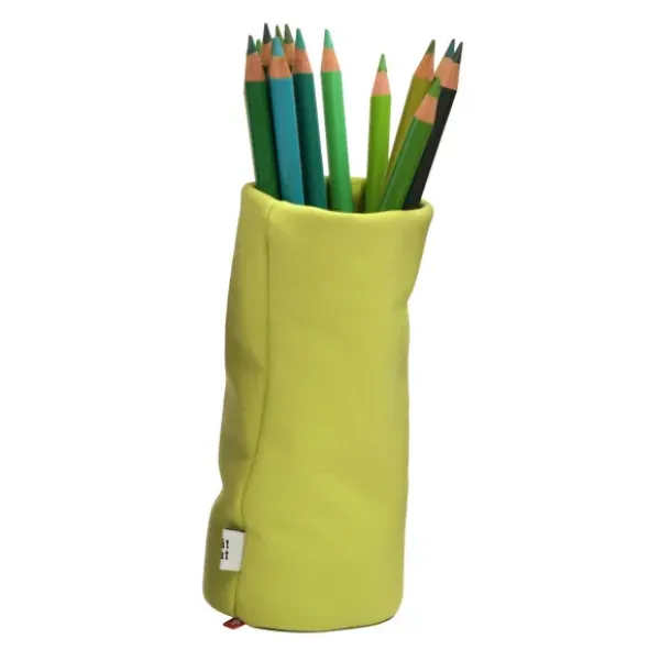 Stifte- und Brillenhalter SACCO lindgrün – Stoffköcher Organizer