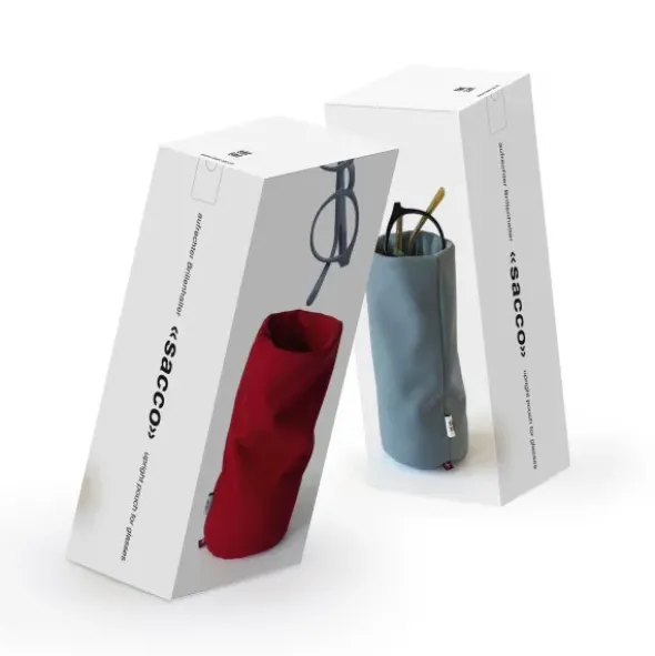 Stifte- und Brillenhalter SACCO aubergine – Stoffköcher Organizer