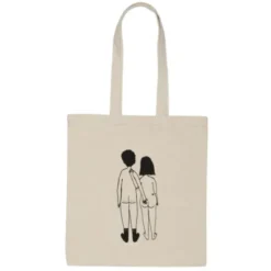 Stofftasche Jutebeutel, naked couple back