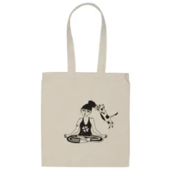 Stofftasche Jutebeutel, zen with cats